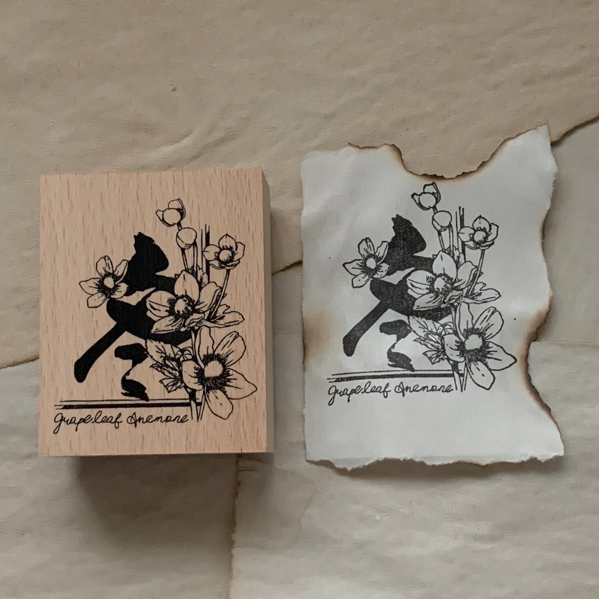 no.77-80 四季之花 / 手繪復古印章 - YU'S WORLD STORE|小玉的貼貼世界