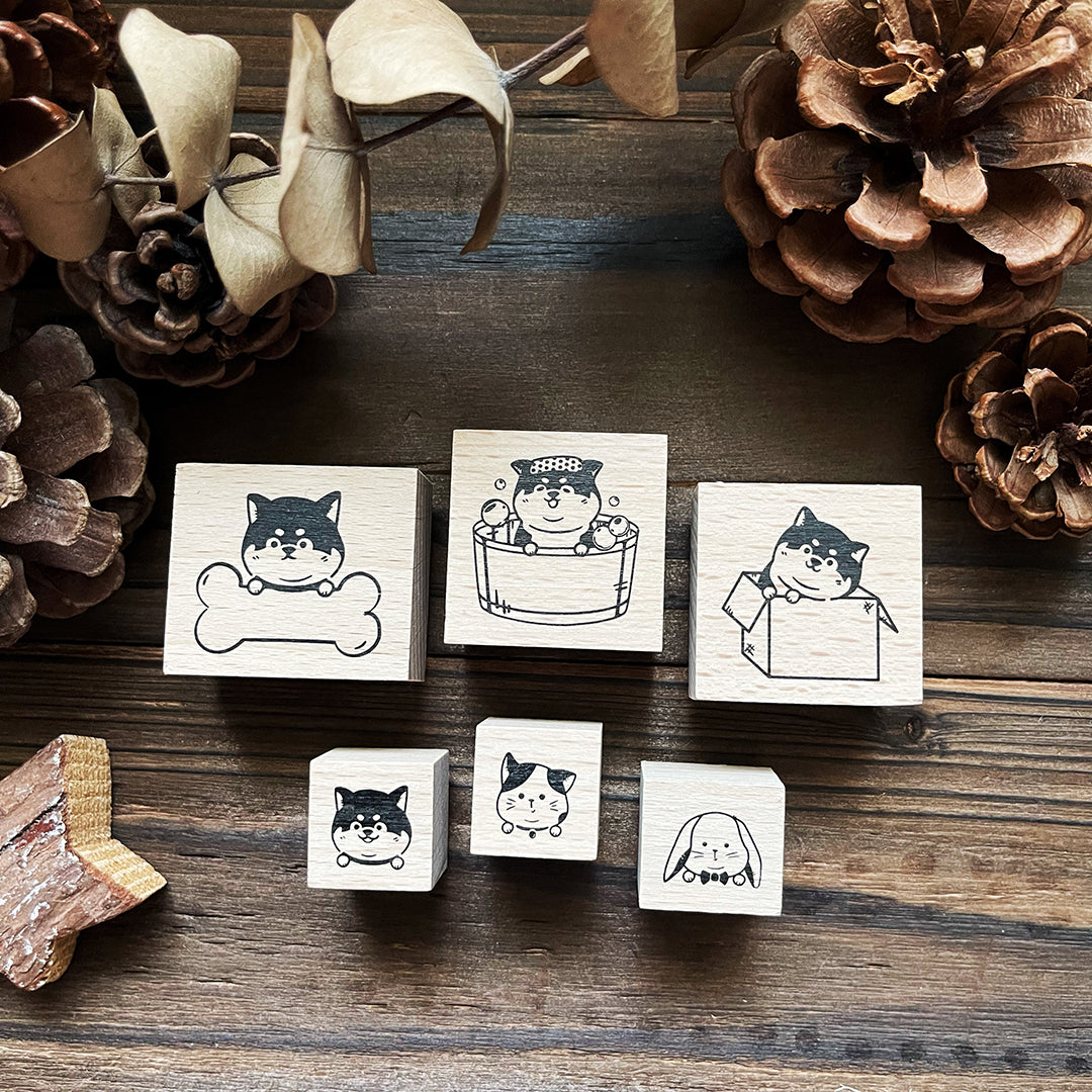 no.151-156 嘻八與朋友們 / 印章 - YU'S WORLD STORE|小玉的貼貼世界