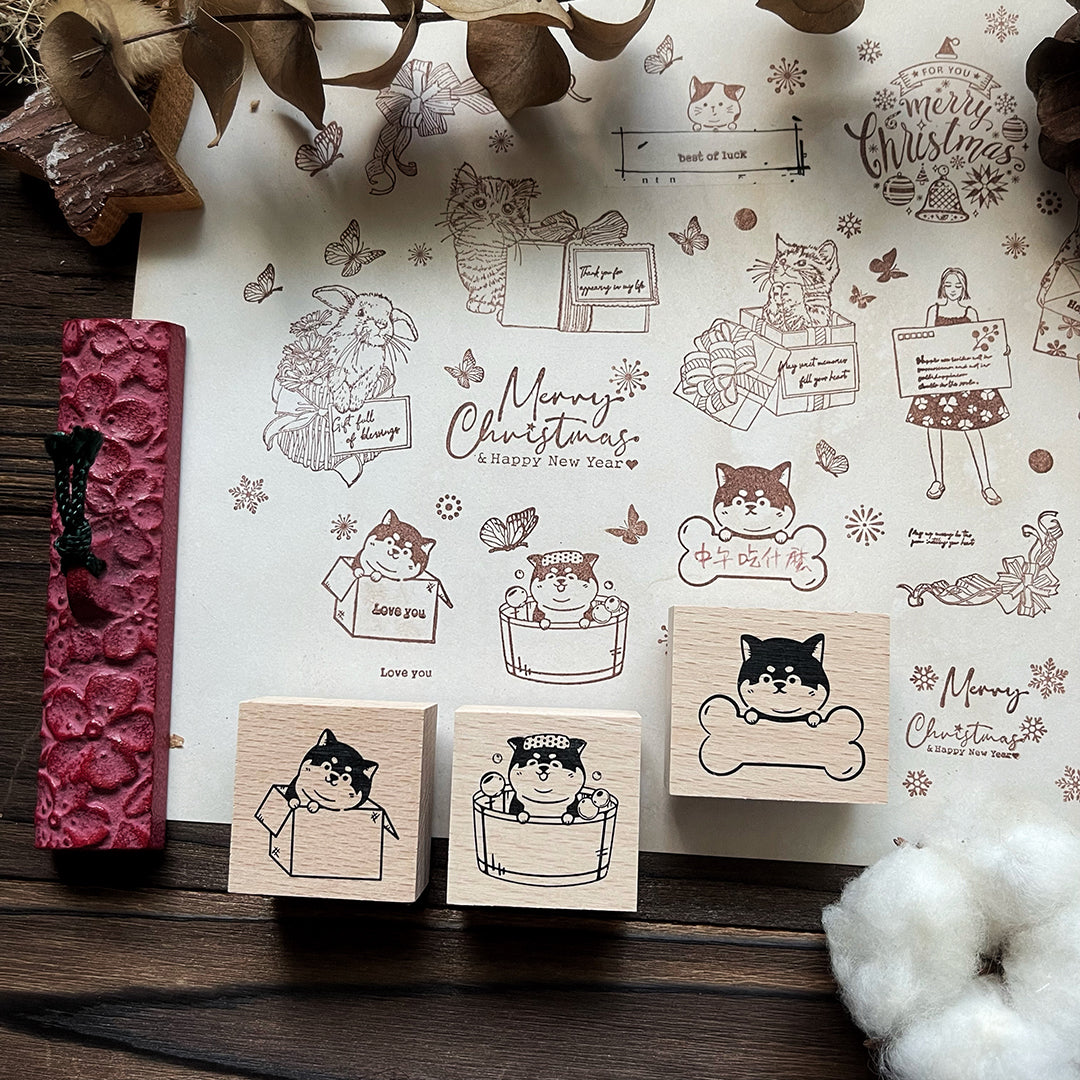 no.151-156 嘻八與朋友們 / 印章 - YU'S WORLD STORE|小玉的貼貼世界