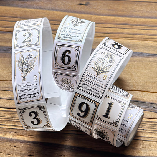 New/TAPE 51 生命靈數 / 亮面PET / 燙金 / 割型膠帶/預購2月10日出貨 - YU'S WORLD STORE｜小玉的貼貼世界