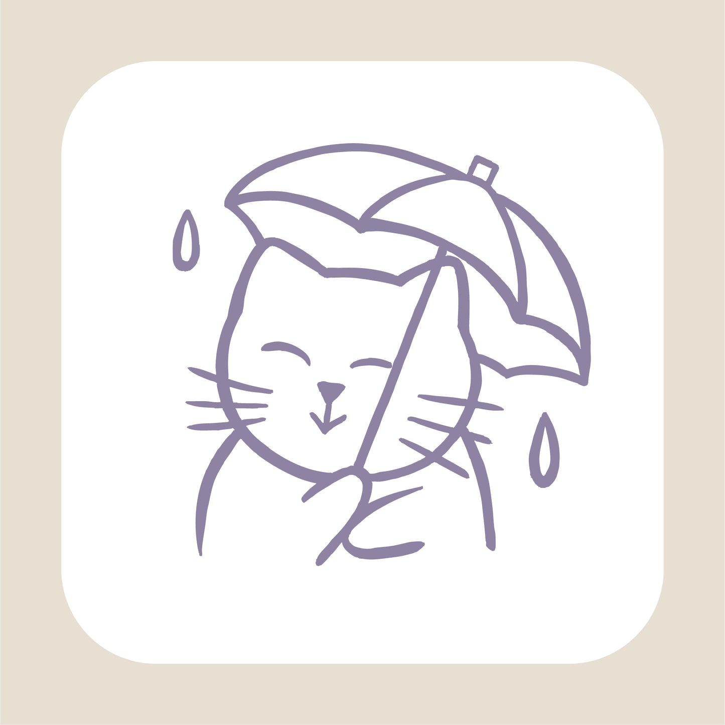 new / no.261-272 貓咪日常系列之晴天雨天 / Rain or Shine / 小印章扭蛋