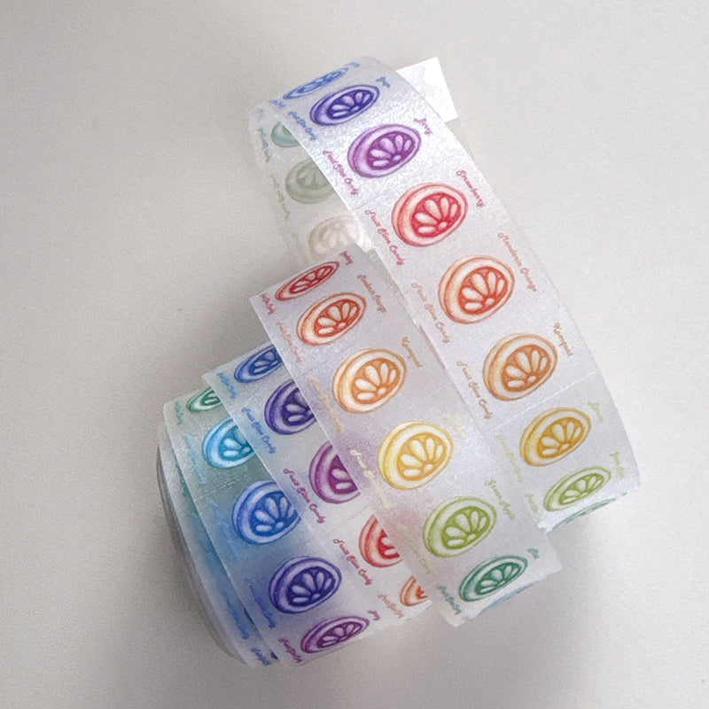 new / 彩虹午後復古水果糖 / 標籤貼紙