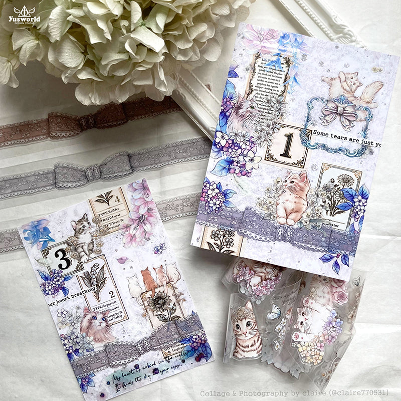 new / TAP31 新復古蕾絲 / 濃墨 淡彩 / 亮面PET / 割型膠帶 - YU'S WORLD STORE｜小玉的貼貼世界