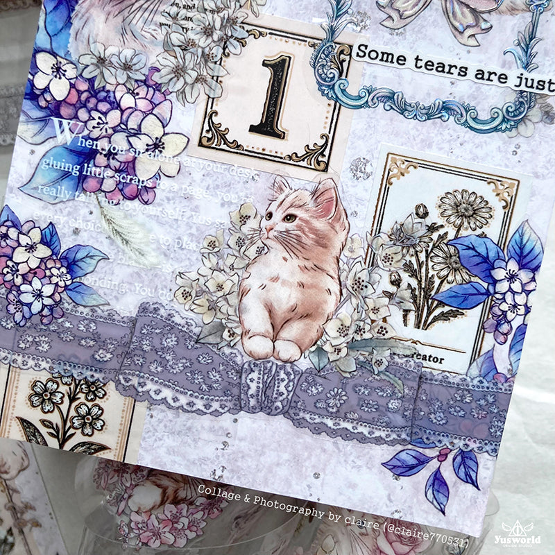 new / TAP31 新復古蕾絲 / 濃墨 淡彩 / 亮面PET / 割型膠帶 - YU'S WORLD STORE｜小玉的貼貼世界