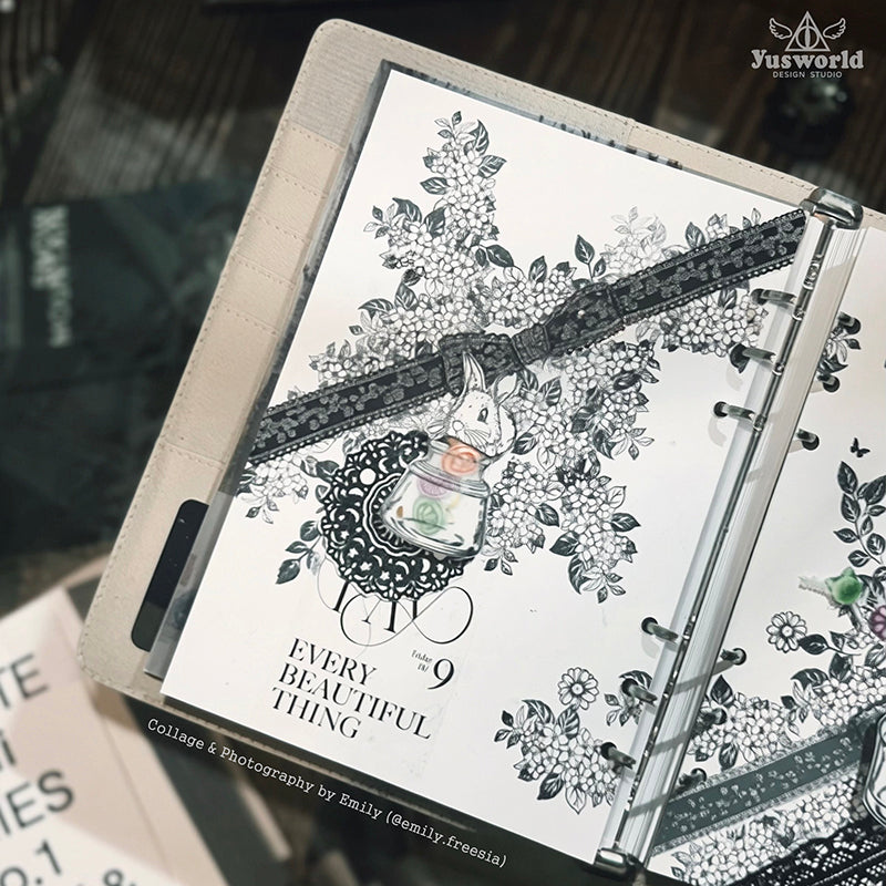 new / TAP31 新復古蕾絲 / 濃墨 淡彩 / 亮面PET / 割型膠帶 - YU'S WORLD STORE｜小玉的貼貼世界
