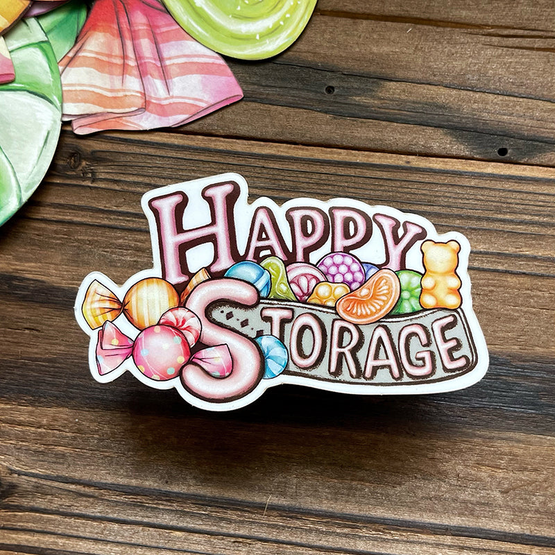 Happy storage jar and candy card