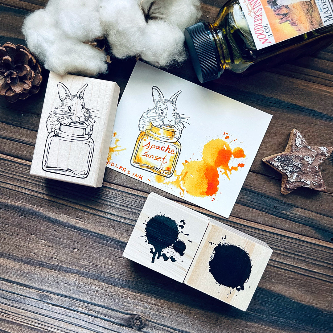 no.187 可愛兔・胖胖・墨水瓶 / 楓木印章 - YU'S WORLD STORE|小玉的貼貼世界 – YU'S WORLD STORE ...