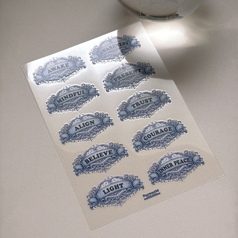 new / 覺醒覺知系列 / Awaken Series / 感壓貼紙 /  Crystal Transfer Sticker - YU'S WORLD STORE｜小玉的貼貼世界