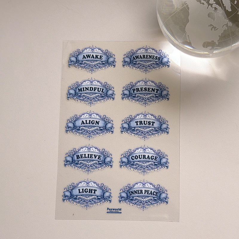 new / 覺醒覺知系列 / Awaken Series / 感壓貼紙 /  Crystal Transfer Sticker - YU'S WORLD STORE｜小玉的貼貼世界