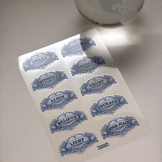 new / 覺醒覺知系列 / Awaken Series / 感壓貼紙 /  Crystal Transfer Sticker