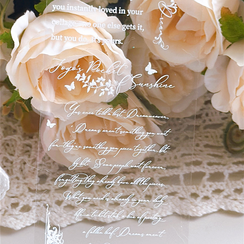 New/TAPE48 星光寄語 Vol.2織夢者的手札/亮面Pet膠帶 白色特別版 - YU'S WORLD STORE｜小玉的貼貼世界