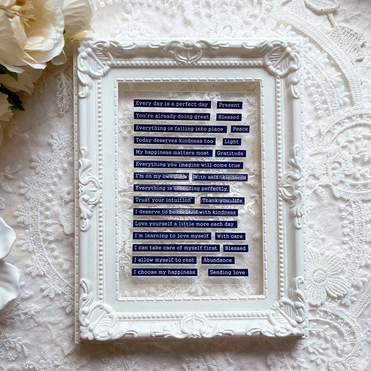 new / 一切都是最好的安排 / Everything is unfolding perfectly / A7水晶貼/ 感壓貼紙 /  crystal Transfer Sticker