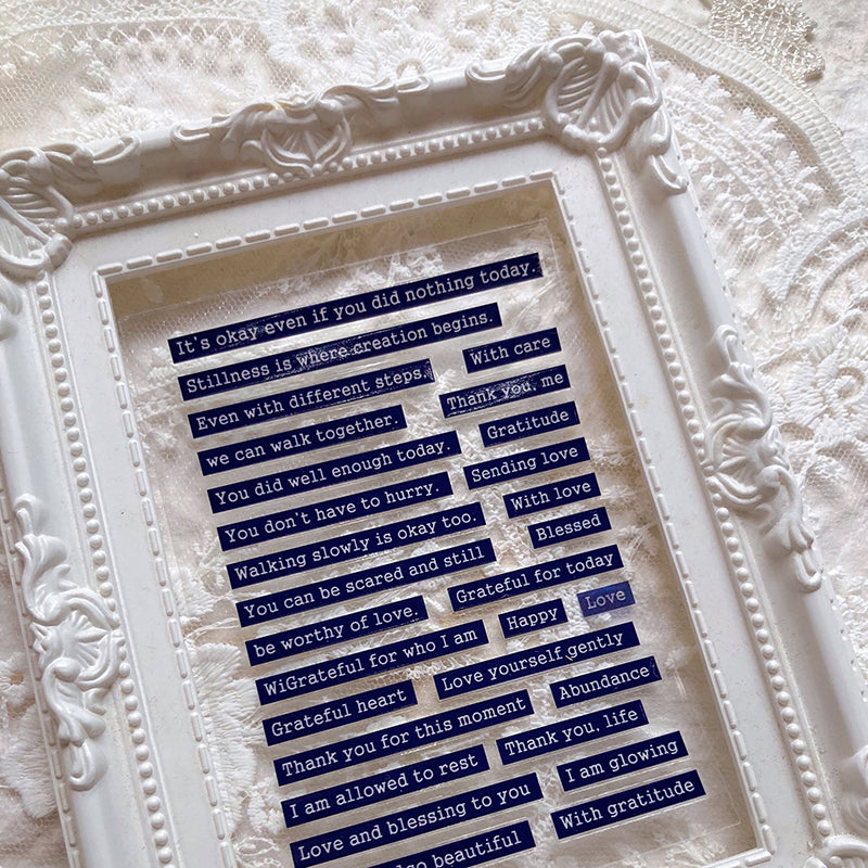 new / 一切都是最好的安排 / Everything is unfolding perfectly / A7水晶貼/ 感壓貼紙 /  crystal Transfer Sticker