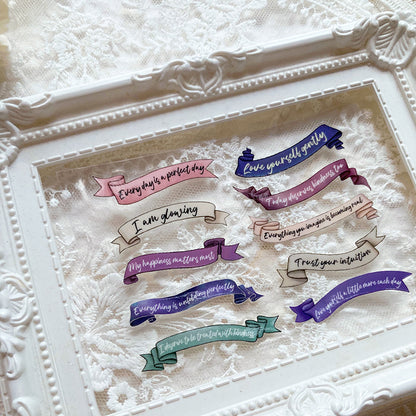 new / 一切都是最好的安排 / Everything is unfolding perfectly / A7水晶貼/ 感壓貼紙 /  crystal Transfer Sticker