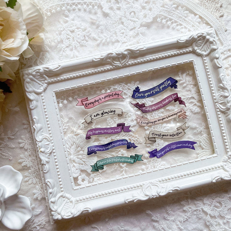 new / 一切都是最好的安排 / Everything is unfolding perfectly / A7水晶貼/ 感壓貼紙 /  crystal Transfer Sticker