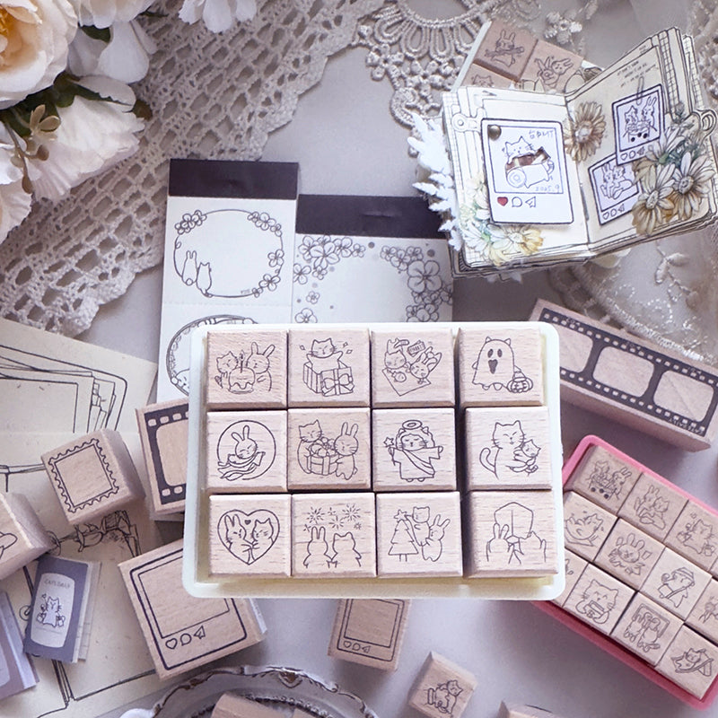 new / no.273-284 貓咪日常系列之紀念日｜Anniversary / 小印章扭蛋 - YU'S WORLD STORE｜小玉的貼貼世界