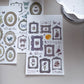 new / 道具間 框系列  / 月圓飛鳥 / 轉印貼紙組｜Prop Room Frame Series｜Full Moon & Stray Birds Transfer Sticker Set - YU'S WORLD STORE｜小玉的貼貼世界