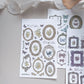 new / 道具間 框系列  / 月圓飛鳥 / 轉印貼紙組｜Prop Room Frame Series｜Full Moon & Stray Birds Transfer Sticker Set - YU'S WORLD STORE｜小玉的貼貼世界
