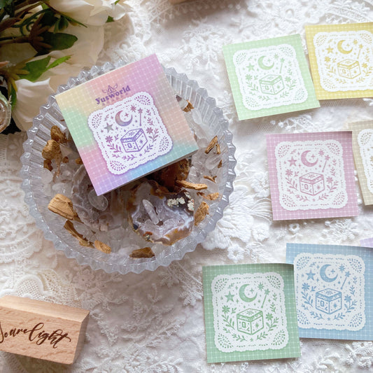 new / 蕾絲色票便箋 / 10種顏色 / Pastel Lace Swatch Notes - YU'S WORLD STORE｜小玉的貼貼世界