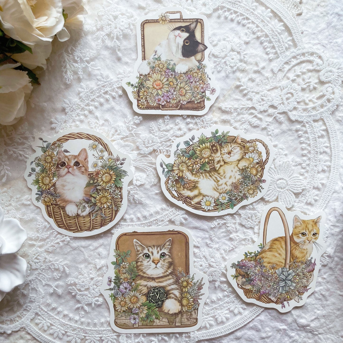 new / 貓咪的花店便箋 - YU'S WORLD STORE｜小玉的貼貼世界