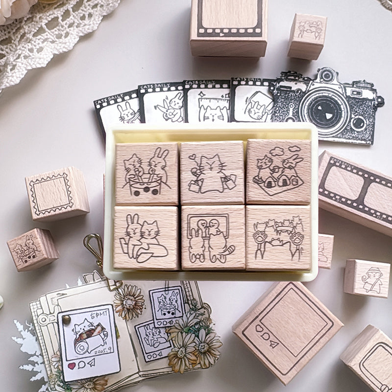 new / no.297-302 快樂時光 / 印章 - YU'S WORLD STORE｜小玉的貼貼世界