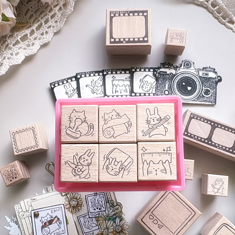 new / no.303-308 文具日常系列之文具控印章組 - YU'S WORLD STORE｜小玉的貼貼世界