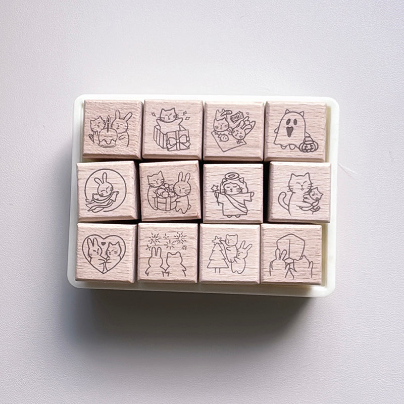 new / no.273-284 貓咪日常系列之紀念日｜Anniversary / 小印章扭蛋 - YU'S WORLD STORE｜小玉的貼貼世界