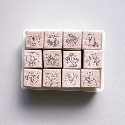 new / no.273-284 貓咪日常系列之紀念日｜Anniversary / 小印章扭蛋 - YU'S WORLD STORE｜小玉的貼貼世界