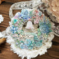 雙面花環割型卡片套組/聖誕花圈/拼貼素材 - YU'S WORLD STORE｜小玉的貼貼世界